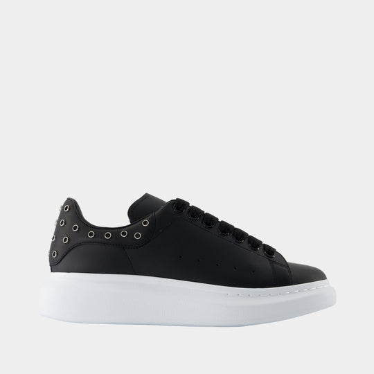 Sneakers Oversized - Alexander McQueen - Cuir - Noir