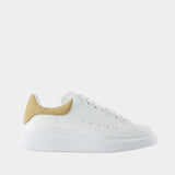Sneakers Oversized - Alexander McQueen - Cuir - Beige
