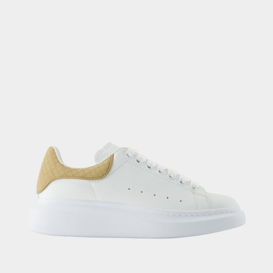 Sneakers Oversized - Alexander McQueen - Cuir - Beige