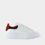 Sneakers Oversized - Alexander McQueen - Cuir - Rouge