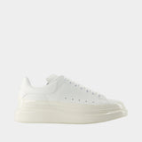 Sneakers Oversized - Alexander McQueen - Cuir - Blanc
