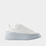 Sneakers Oversized - Alexander McQueen - Cuir - Bleu