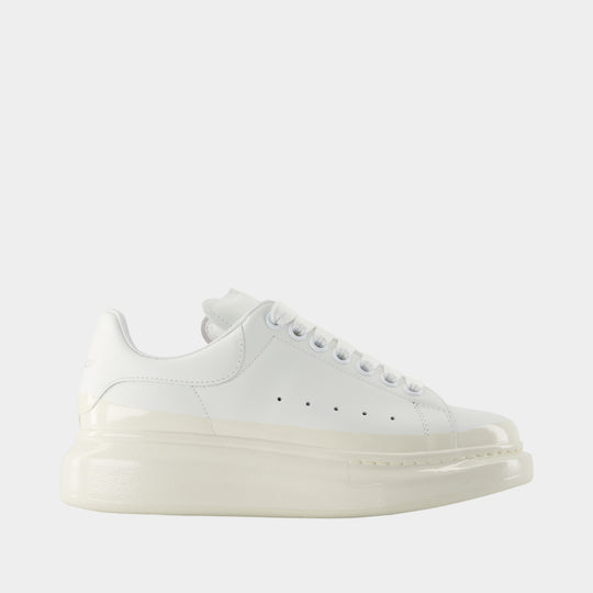 Sneakers Oversized - Alexander McQueen - Cuir - Blanc