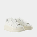 Sneakers Oversized - Alexander McQueen - Cuir - Blanc