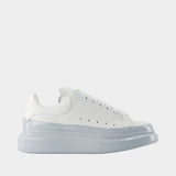 Sneakers Oversized - Alexander McQueen - Cuir - Bleu