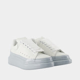 Sneakers Oversized - Alexander McQueen - Cuir - Bleu