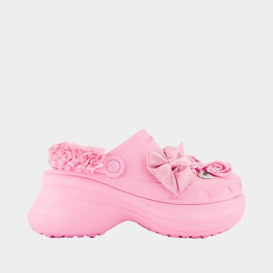 Mules Crocs - Balenciaga - Synthétique - Rose