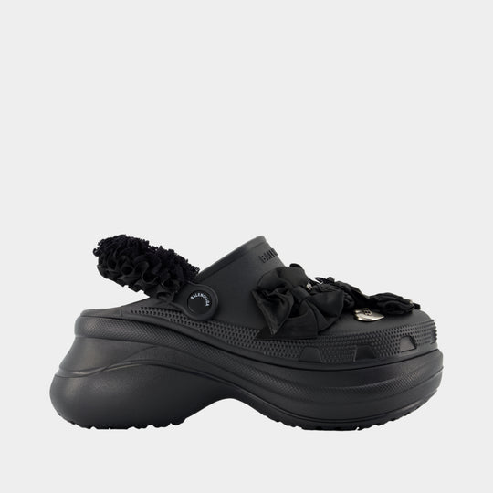 Mules Crocs - Balenciaga - Synthétique - Noir