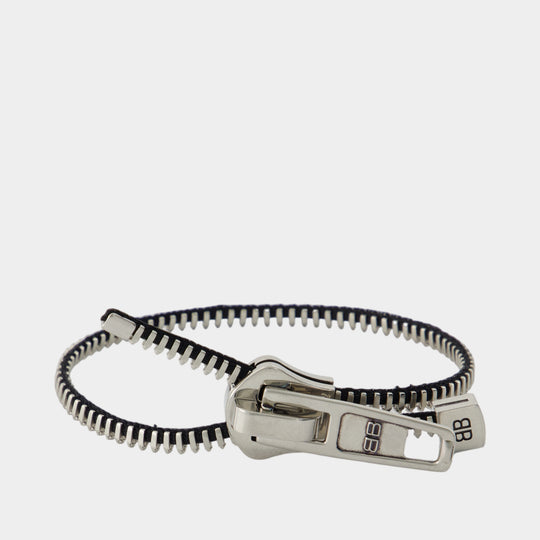 Bracelet Diy Zip - Balenciaga - Métal - Argenté
