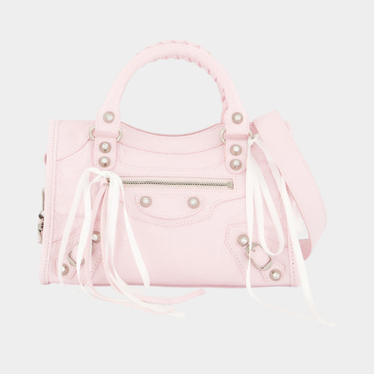 Sac À Main Le City Mini - Balenciaga - Cuir - Rose