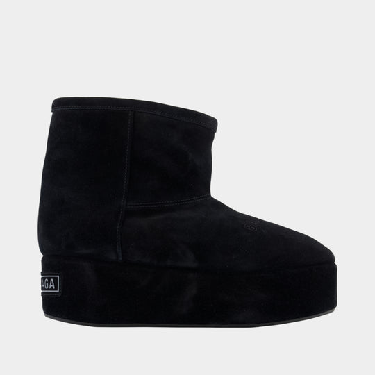 Bottes Alaska - Balenciaga - Cuir - Noir
