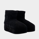 Bottes Alaska - Balenciaga - Cuir - Noir