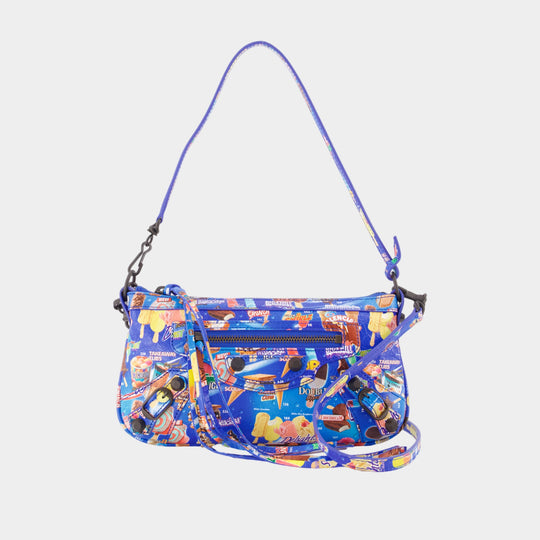 Sac À Main Le City - Balenciaga - Cuir - Bleu