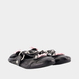Ballerines City - Balenciaga - Cuir - Noir