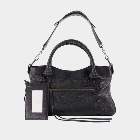 Sac Porté Épaule Le City First - Balenciaga - Cuir - Noir