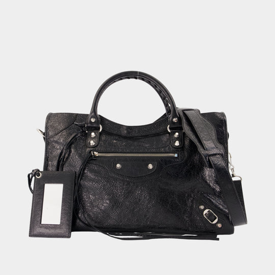 Sac À Main Le City M - Balenciaga - Cuir - Noir