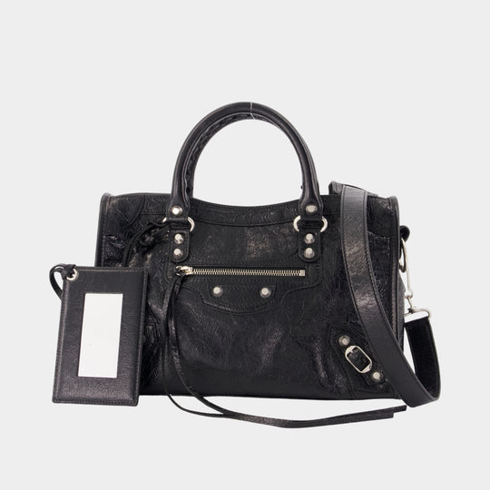 Sac À Main Le City S - Balenciaga - Cuir - Noir