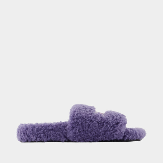 Sandales Furry - Balenciaga - Fausse Fourrure - Violet