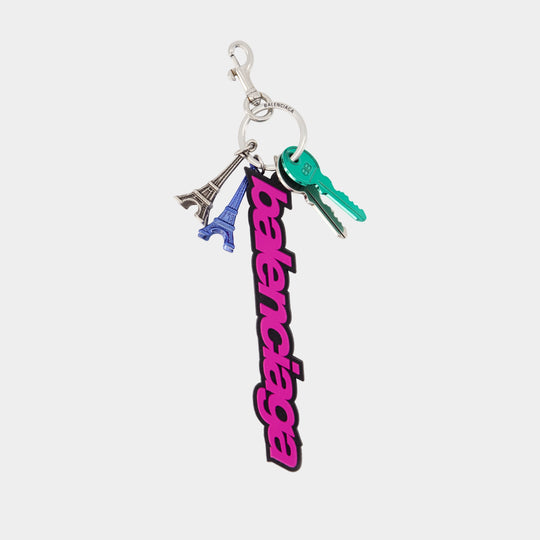 Porte-clé Biker B.logo - Balenciaga - Acrylique - Rose
