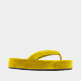 Sandales Jet Lag - Balenciaga - Velours - Jaune