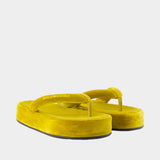 Sandales Jet Lag - Balenciaga - Velours - Jaune