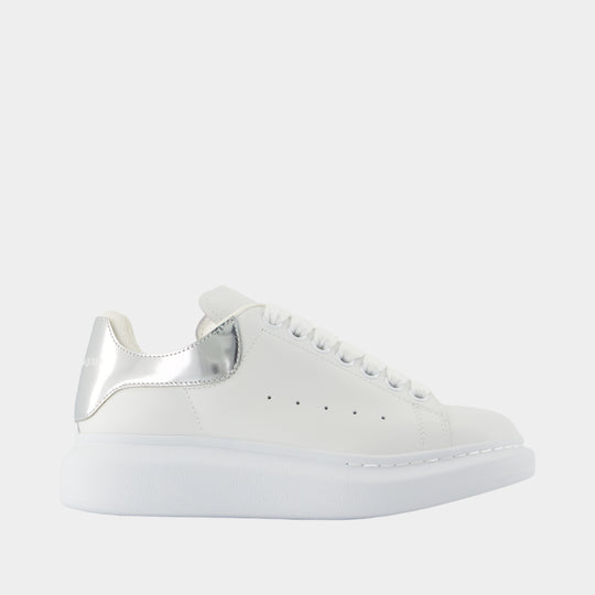 Sneakers Oversized - Alexander McQueen - Cuir - Blanc