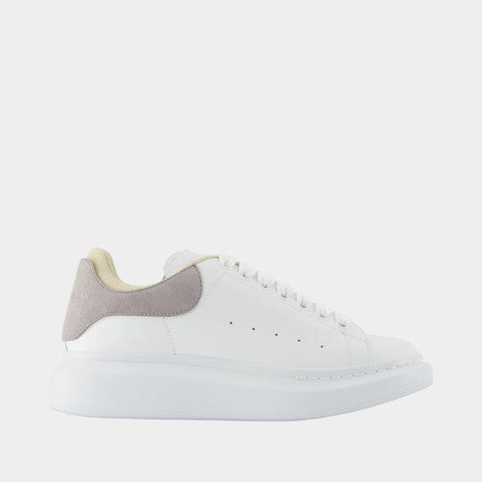 Sneakers Oversized - Alexander McQueen - Cuir - Gris