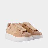 Sneakers Oversized - Alexander McQueen - Cuir - Beige