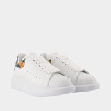 Sneakers Oversized - Alexander McQueen - Cuir - Blanc