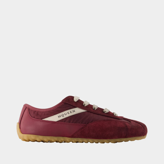 Sneakers Boxe - Alexander McQueen - Cuir - Bordeaux