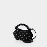 Sac À Main Bou Mini Flower Stud - Ganni - Cuir - Noir
