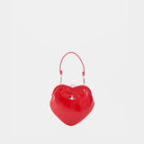 Sac Porté Épaule Belle Heart Frame - Vivienne Westwood - Cuir - Rouge