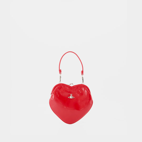 Sac Porté Épaule Belle Heart Frame - Vivienne Westwood - Cuir - Rouge