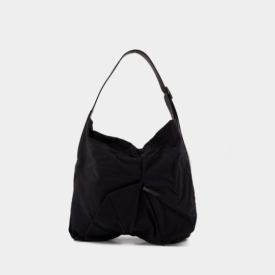 Sac À Bandoulière Angular - YOHJI YAMAMOTO - Cuir - Noir