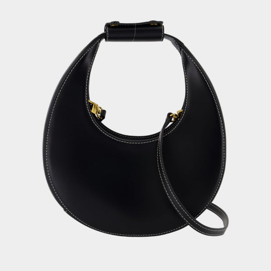 Sac À Main Mini Moon - Staud - Cuir - Noir