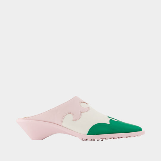 Mules Gobi - Camper - Cuir - Rose