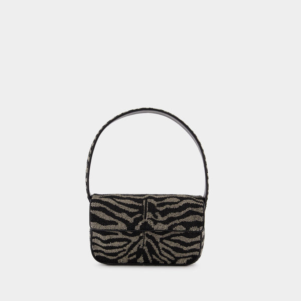Sac Porté Épaule Tommy Beaded - Staud - Cuir Synthétique - Noir