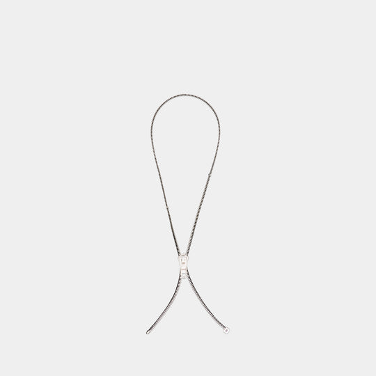 Collier Diy Zip - Balenciaga - Métal - Argenté