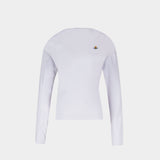 T-Shirt Ls Hebo - Vivienne Westwood - Coton - Blanc