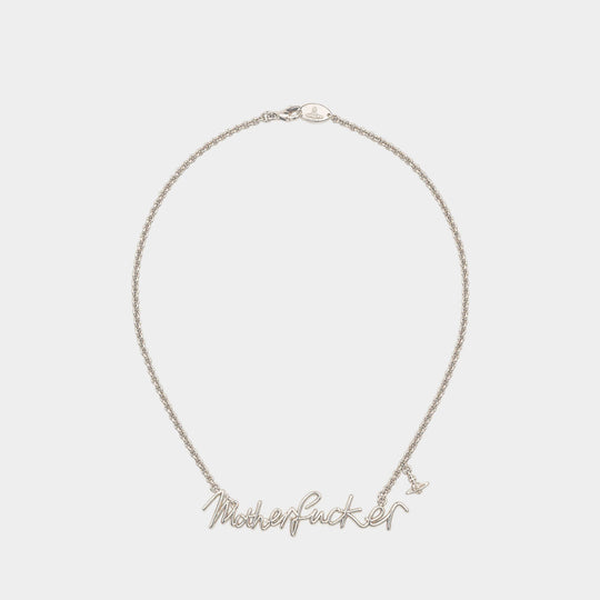 Collier Man. Motherfucker - Vivienne Westwood - Métal - Argenté