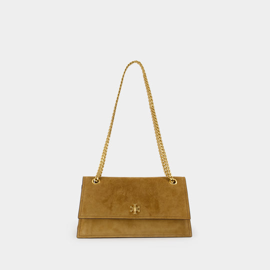 Sac Porté Épaule Kira Turnlock - Tory Burch - Cuir - Kaki