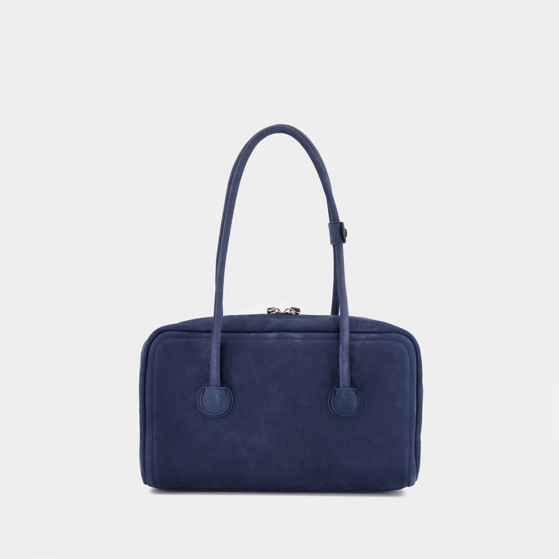 Sac Porté Épaule Soft Boston - Margesherwood - Cuir - Bleu