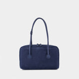 Sac Porté Épaule Soft Boston - Margesherwood - Cuir - Bleu