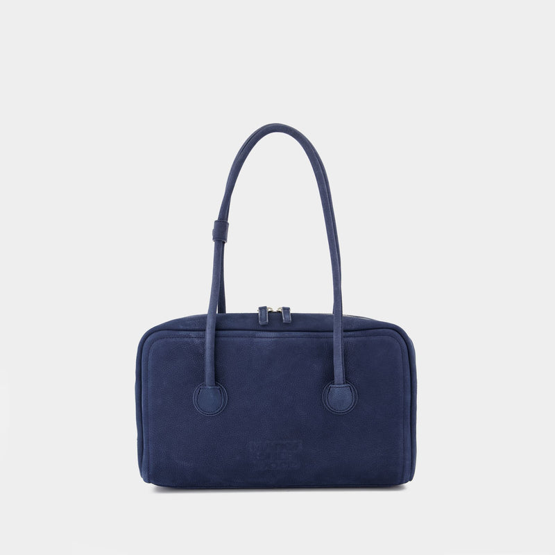 Sac Porté Épaule Soft Boston - Margesherwood - Cuir - Bleu