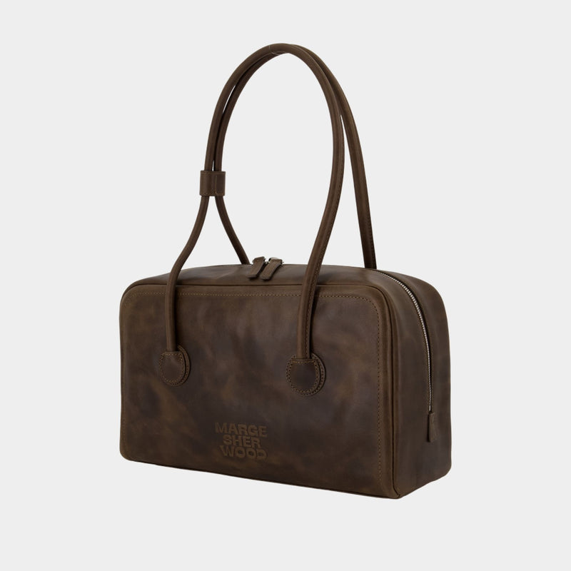 Sac Porté Épaule Soft Boston - Margesherwood - Cuir - Marron