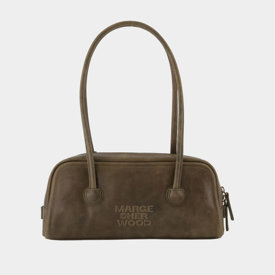 Sac Porté Épaule Soft Boston Ew - Margesherwood - Cuir - Gris
