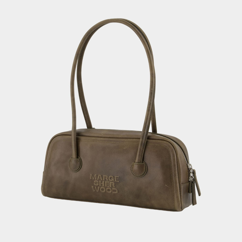 Sac Porté Épaule Soft Boston Ew - Margesherwood - Cuir - Gris