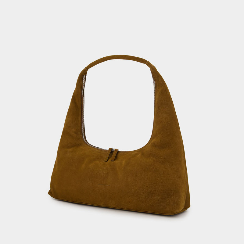 Sac Porté Épaule Large - Margesherwood - Cuir - Marron