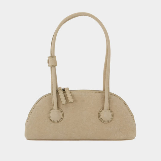 Sac Porté Épaule Bessette - Margesherwood - Cuir - Beige