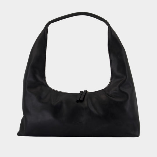 Sac Porté Épaule Hobo Large - Margesherwood - Cuir - Noir